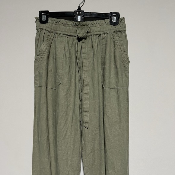 Sincerely Jules Women's Small Boho Convertible Pant Elastic Ruffle Waist NWT - Picture 2 of 7